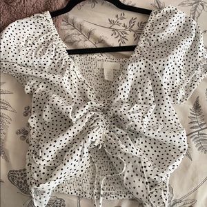 H&M Spotted Blouse